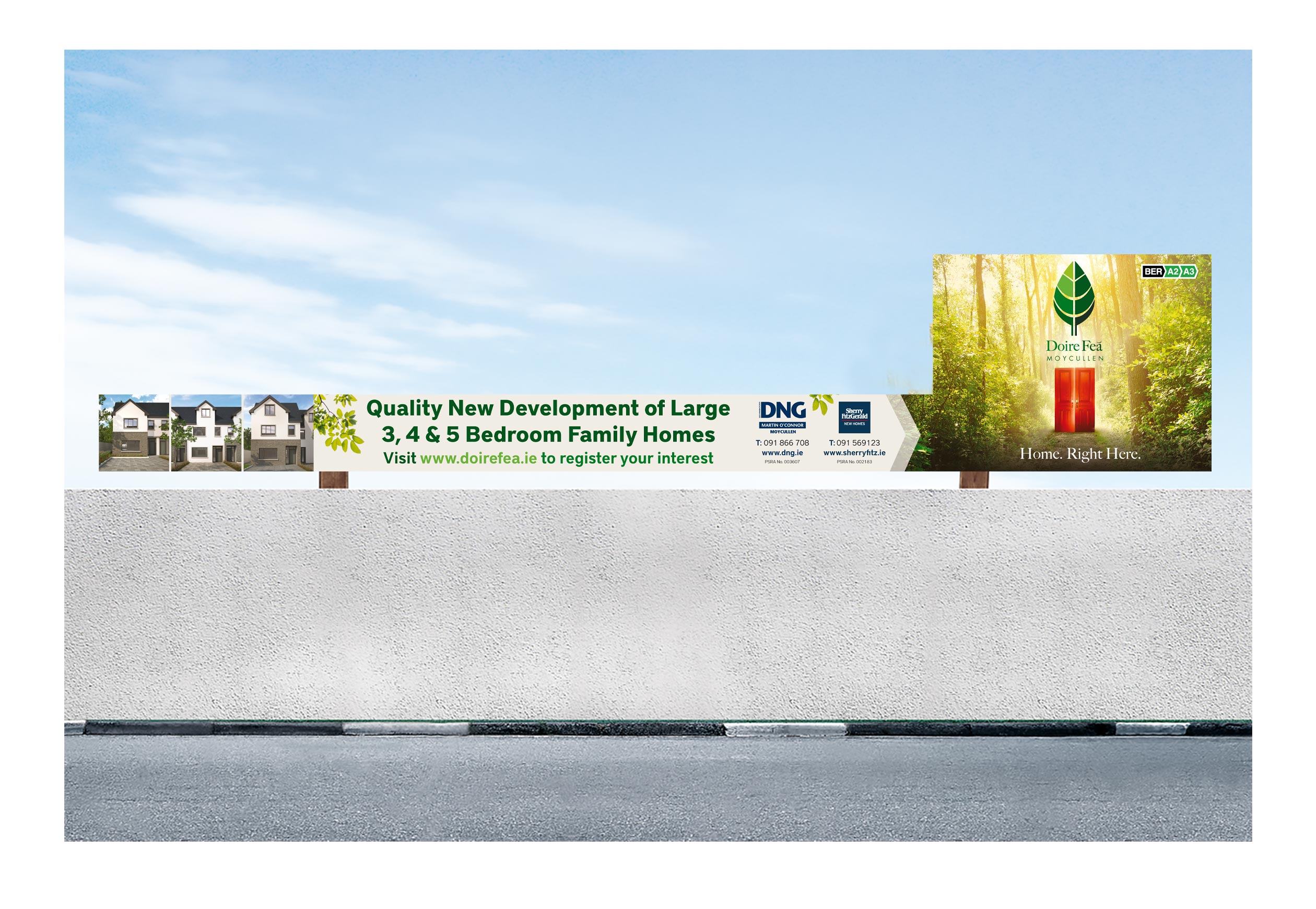 Doire Feá billboards.